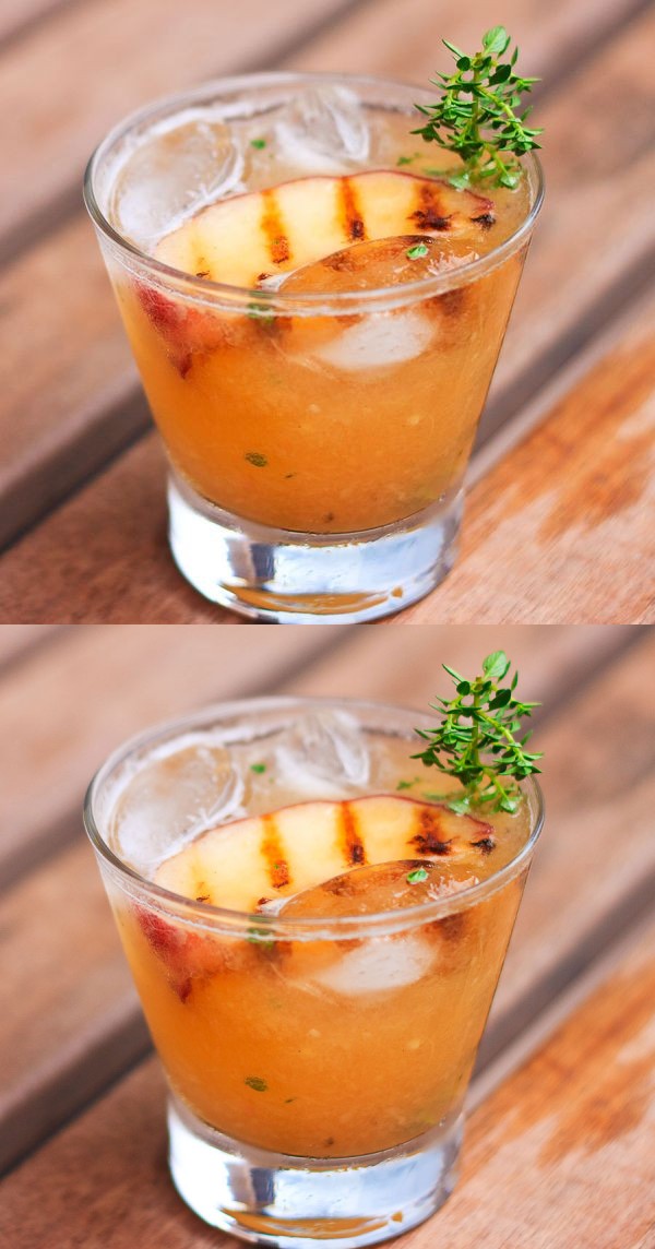 Grilled Peach Cocktail