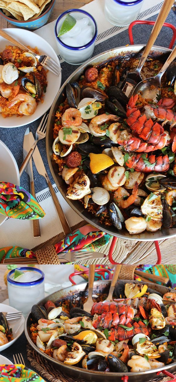 Grilled Seafood Paella