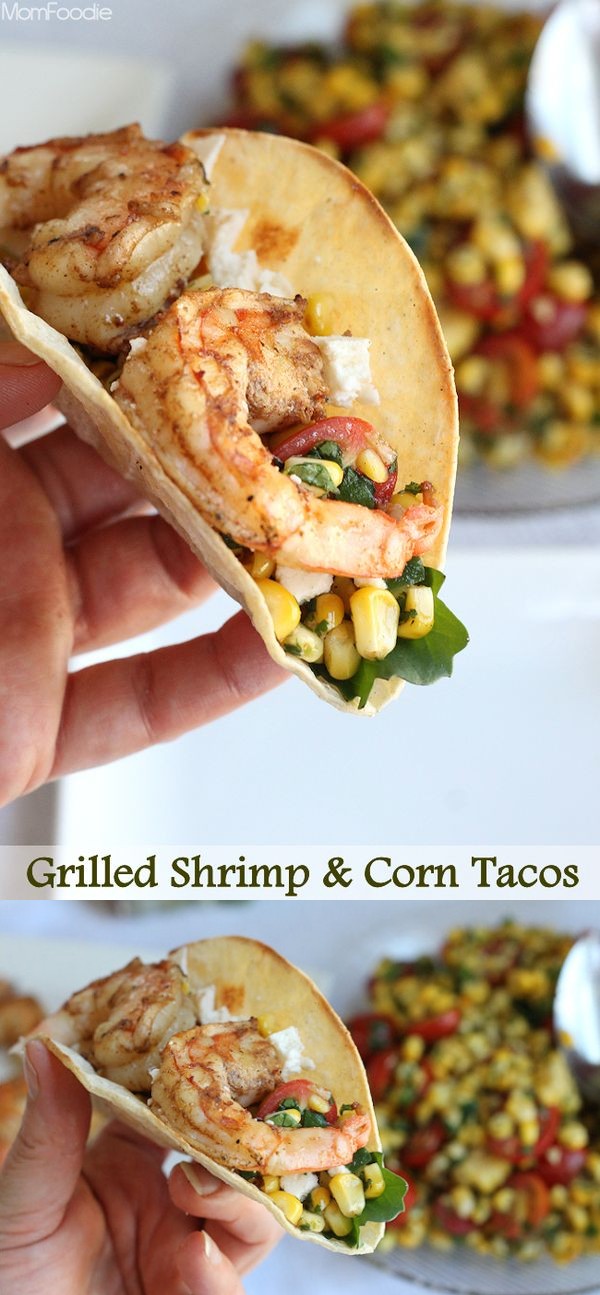 Grilled Shrimp & Corn Tacos