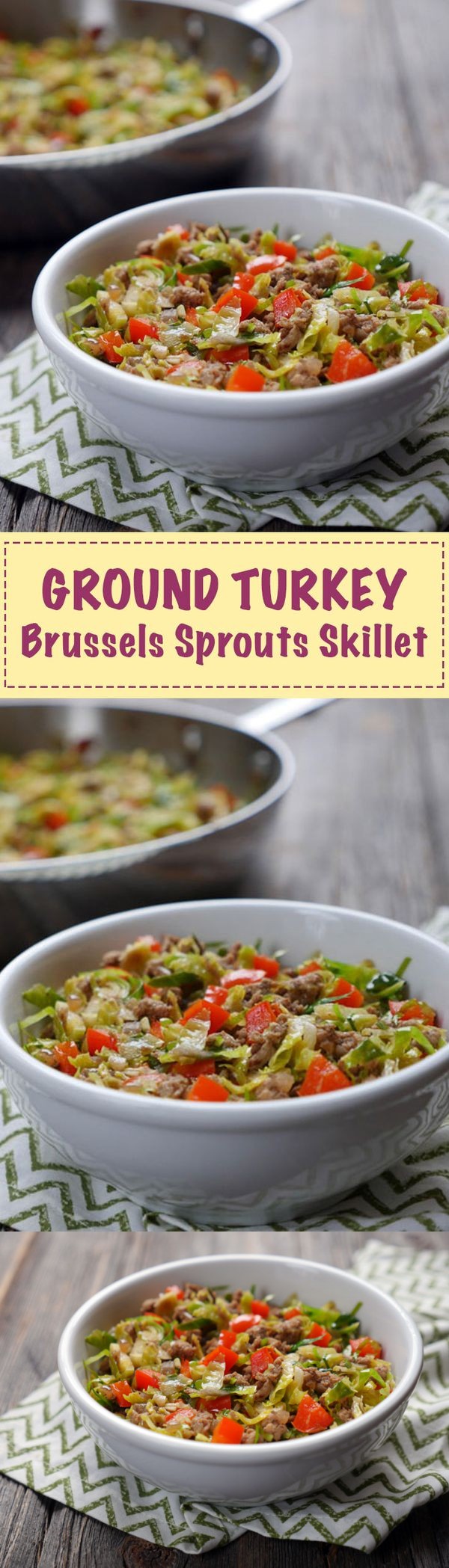 Ground Turkey Brussels Sprouts Skillet