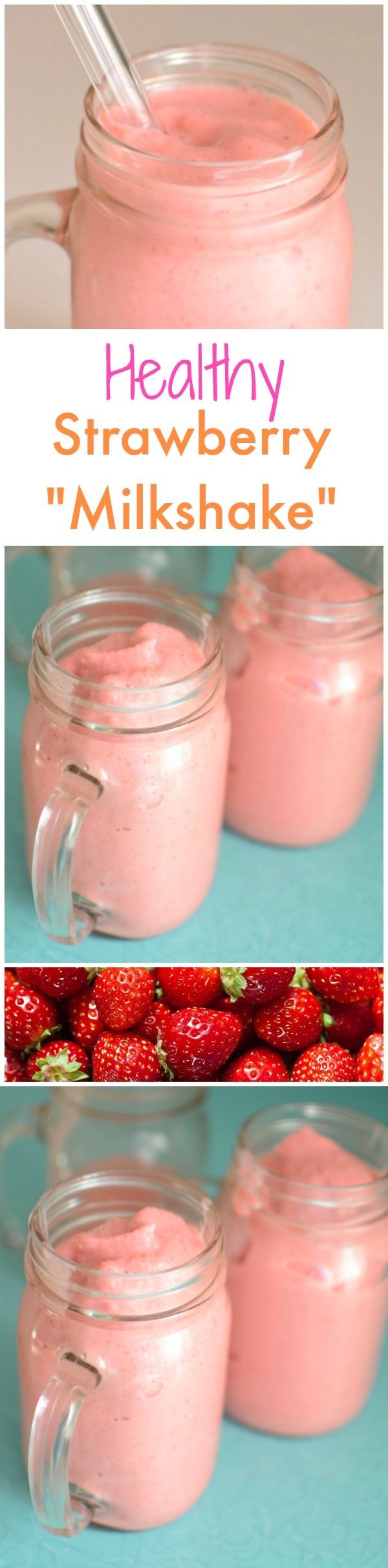 Guilt Free Strawberry Milkshakes