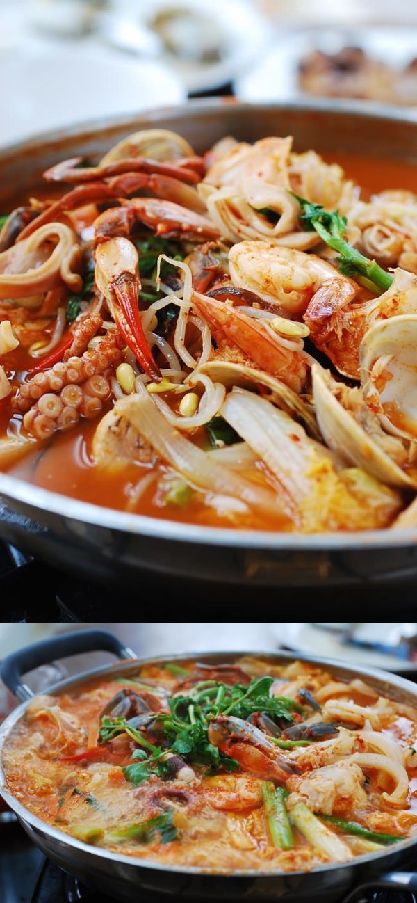 Haemul Jeongol (Spicy Seafood Hot Pot