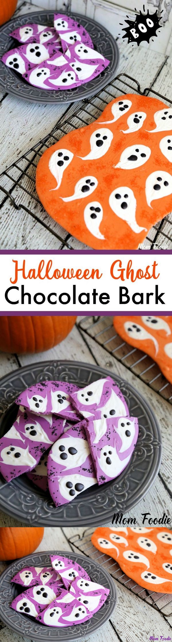 Halloween Ghost Chocolate Bark: DIY Halloween Candy