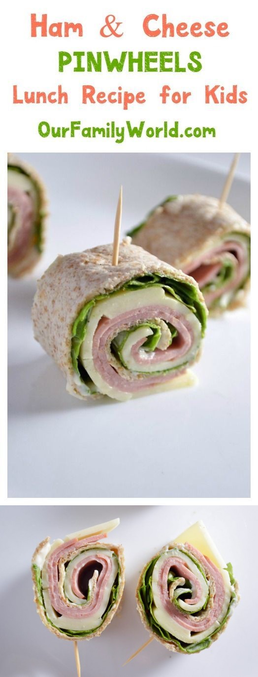 Ham & cheese pinwheel sandwich