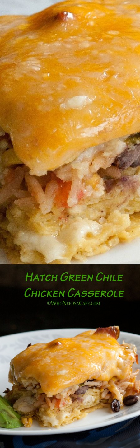 Hatch Green Chile Chicken Casserole