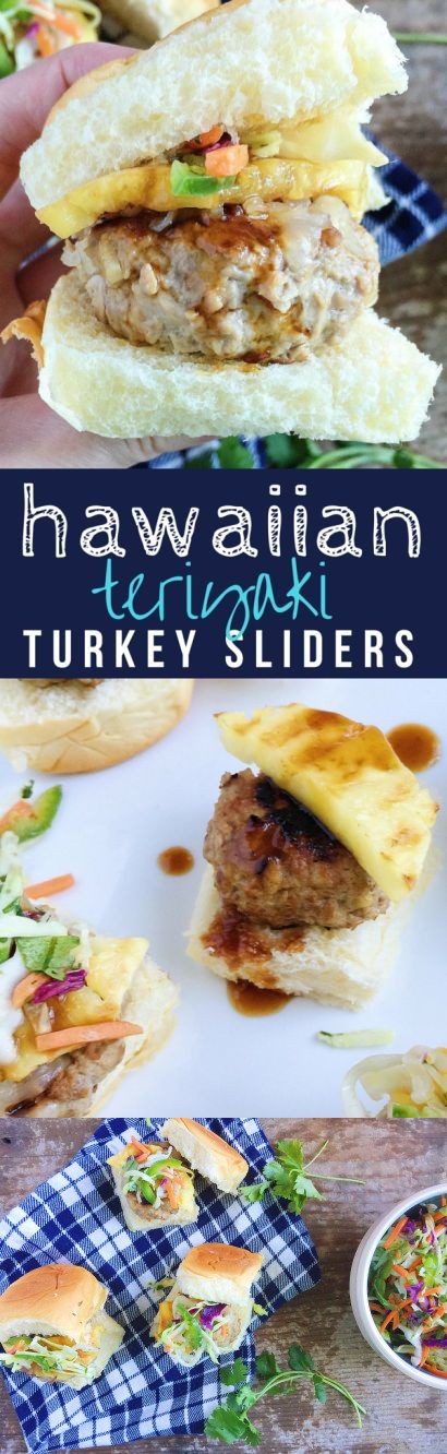 Hawaiian Teriyaki Turkey Burger Sliders