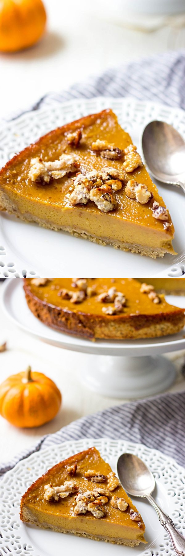 Hazelnut Crust Pumpkin Caramel Pie