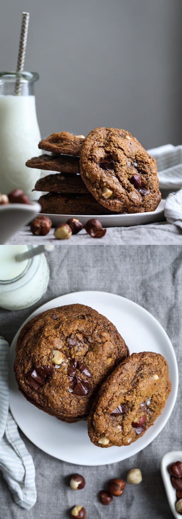 Hazelnut Pumpkin Chocolate Chip Cookies