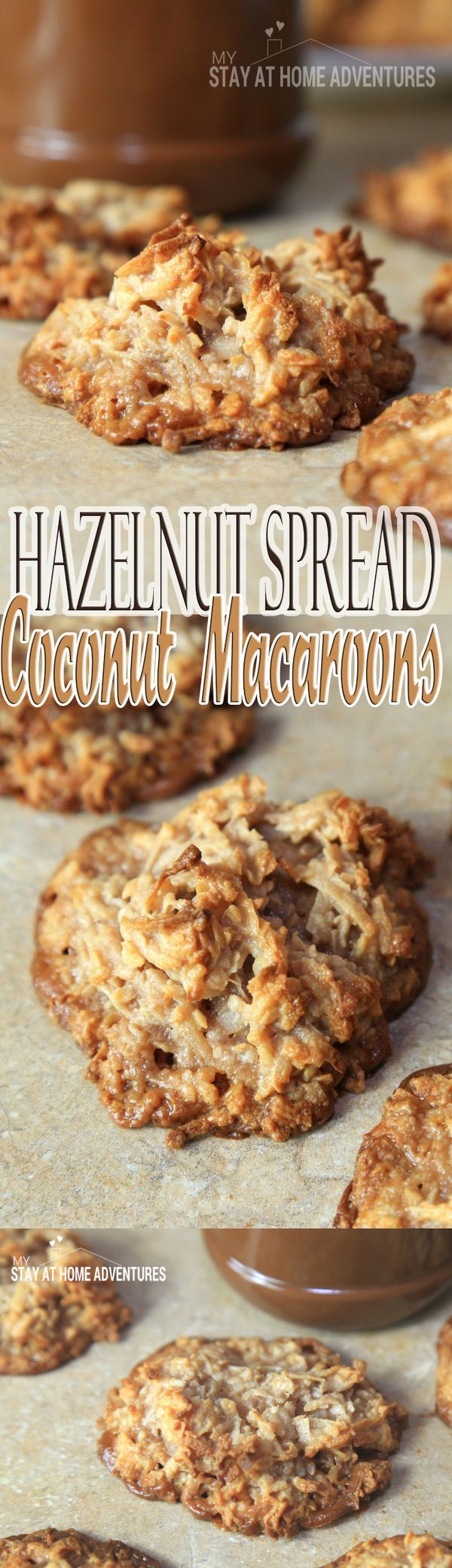 Hazelnut Spread Coconut Macaroons / Besitos de Coco con Nutella