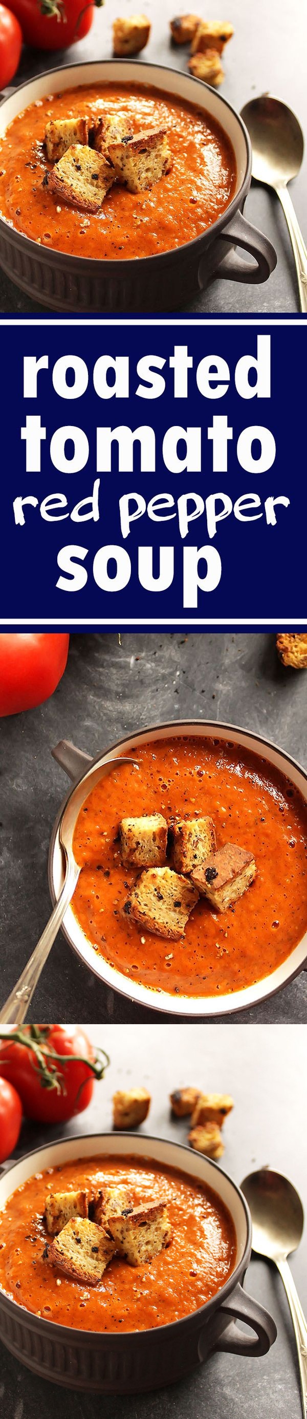 Healing Roasted Tomato and Red Pepper Soup