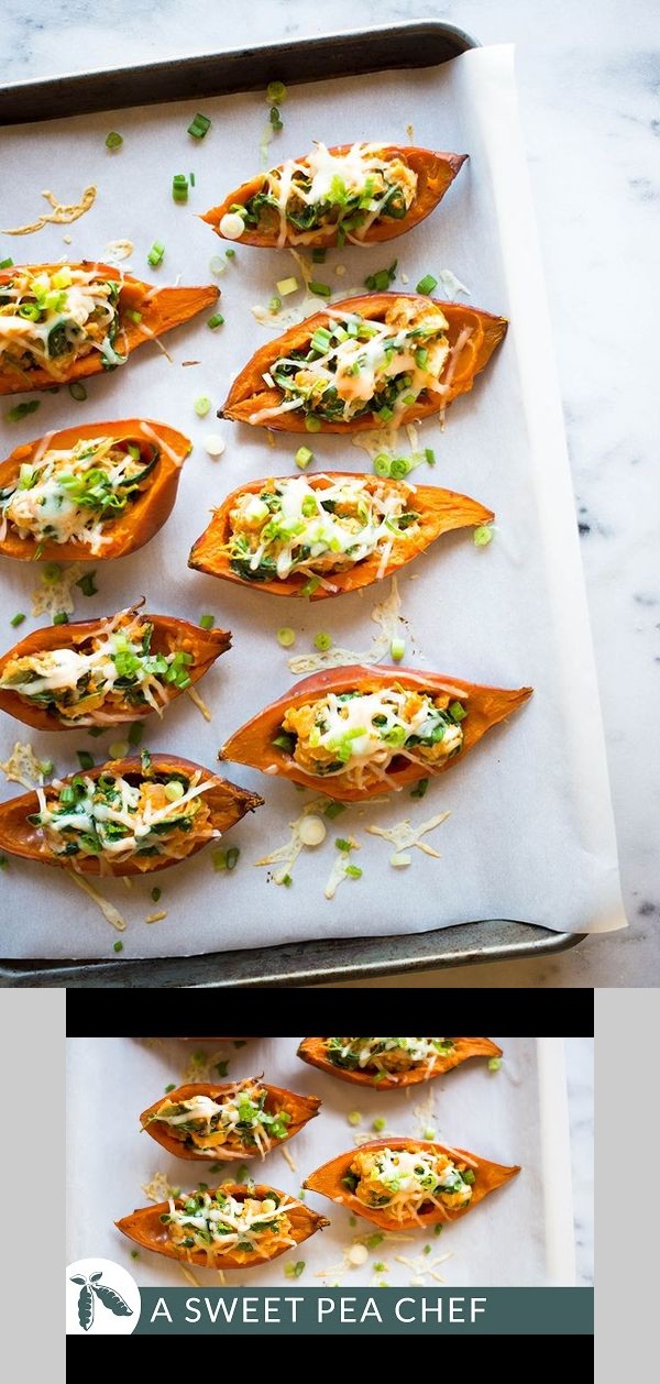 Healthy Baked Sweet Potato Skins