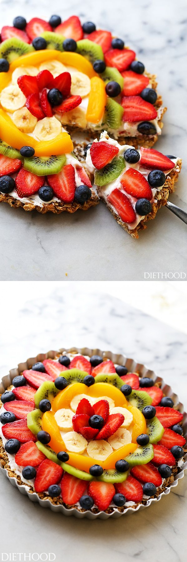 Healthy Breakfast Fruit Pizza