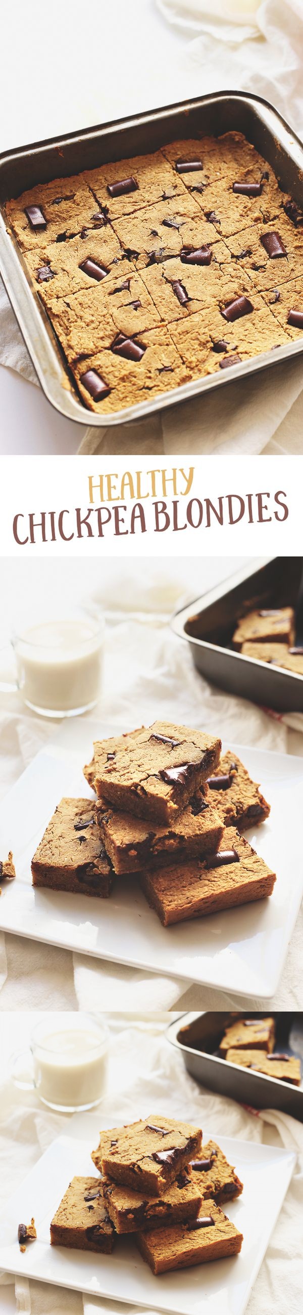 Healthy Chickpea Blondies