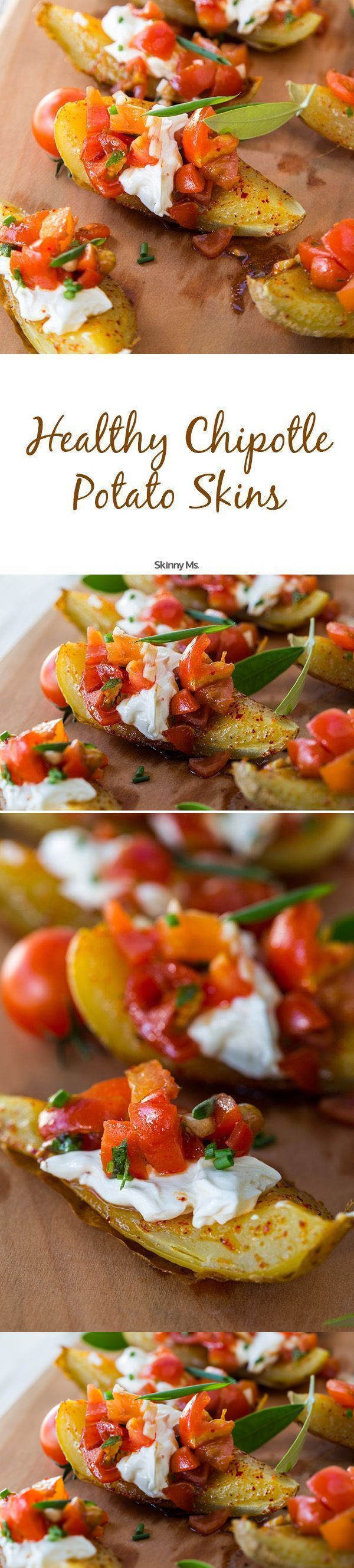 Healthy Chipotle Potato Skins