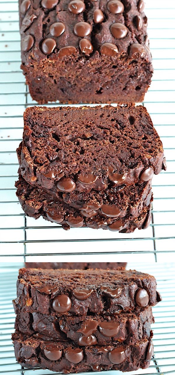 Healthy Chocolate Banana Bread