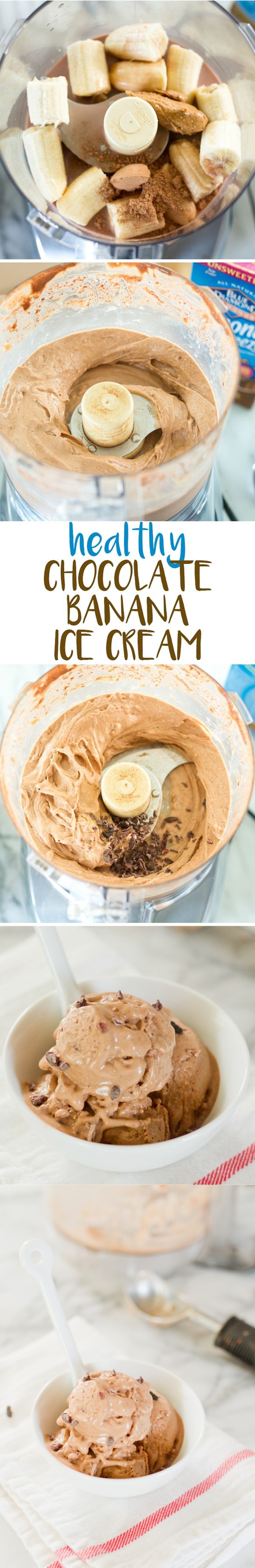 Healthy Chocolate Banana Ice Cream