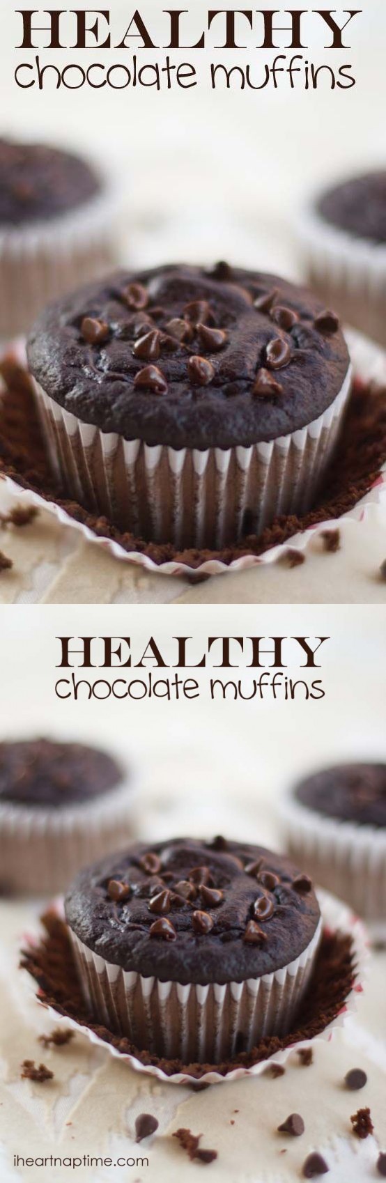 Healthy chocolate muffins (95 calories