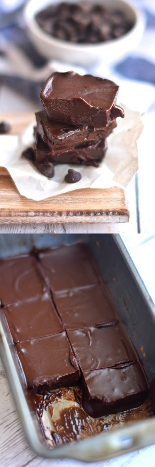 Healthy Chocolate Peanut Butter Fudge