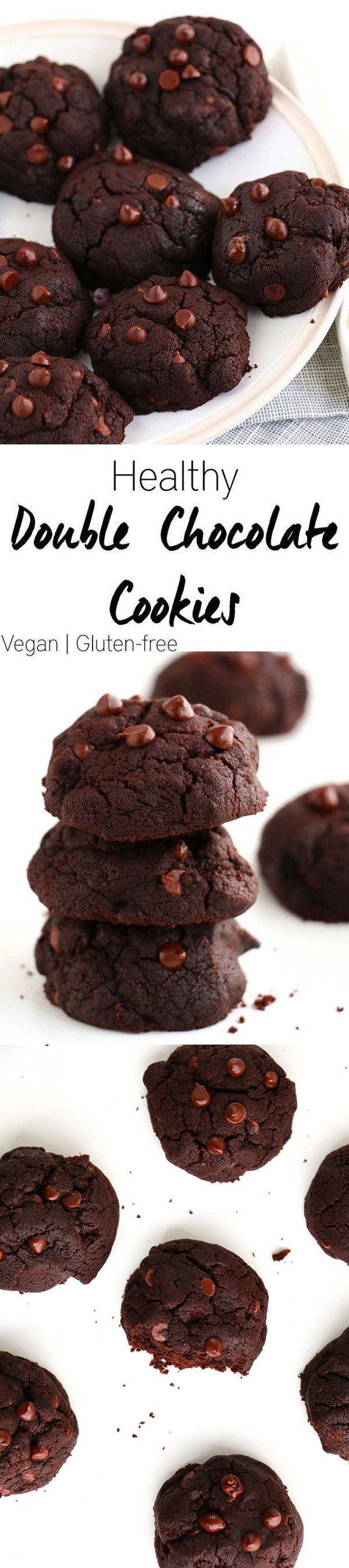 Healthy Double Chocolate Cookies