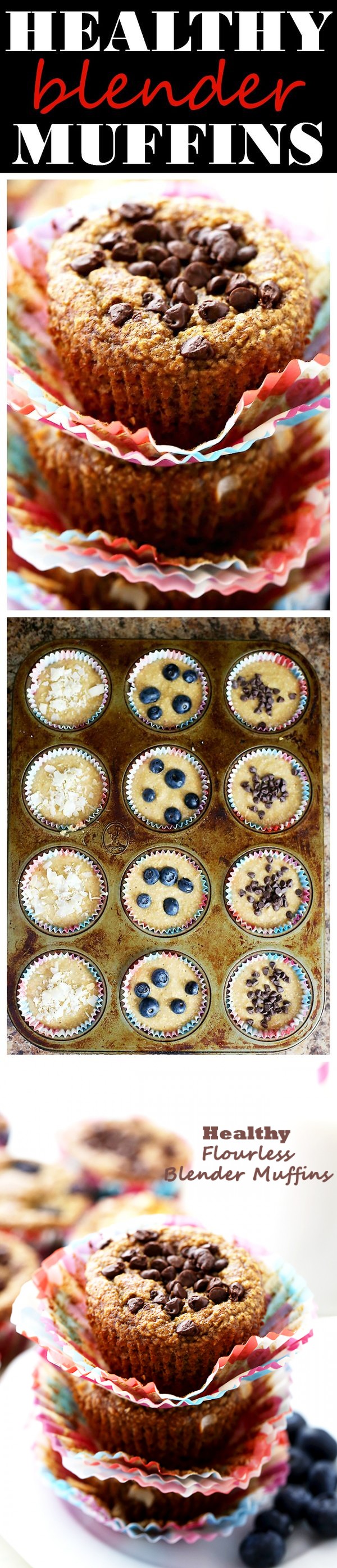 Healthy Flourless Blender Muffins