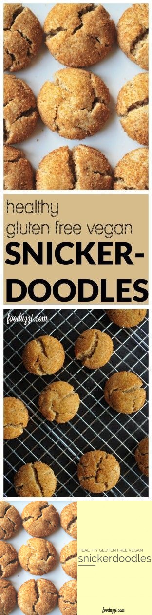 Healthy Gluten Free Vegan Snickerdoodles