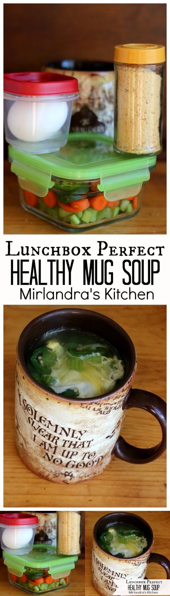 Healthy Microwaved Mug Soup