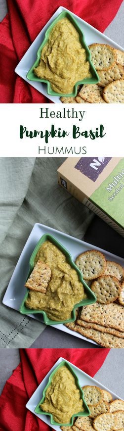 Healthy Pumpkin Basil Hummus