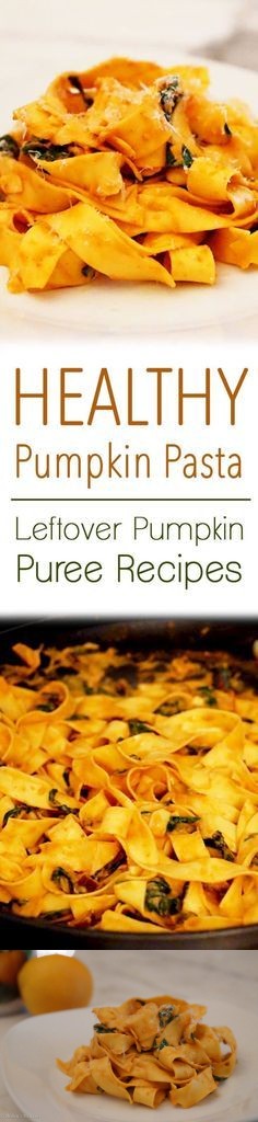 Healthy Pumpkin Chipotle Pasta (for Using Leftover Canned Pumpkin