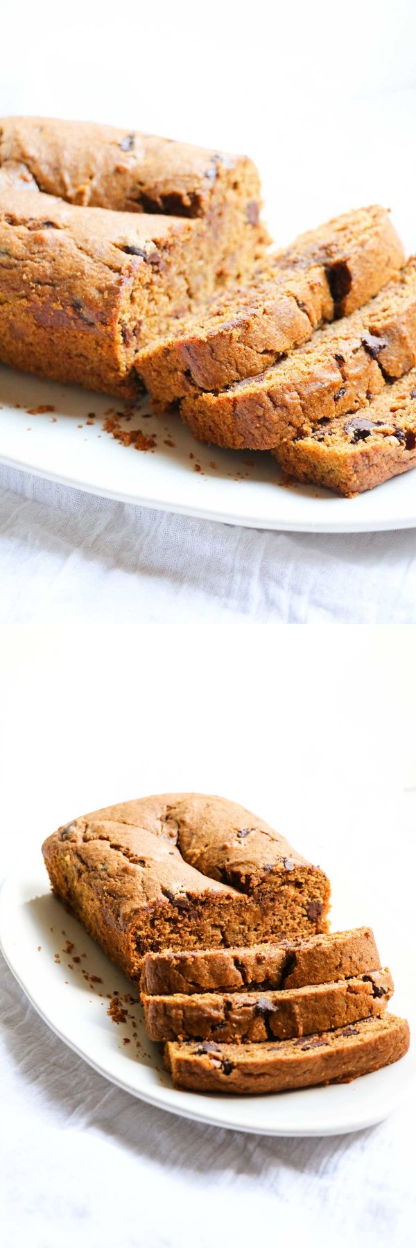 Healthy Pumpkin Chocolate Chip Bread