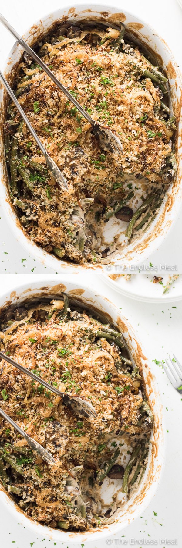 Healthy Vegan Green Bean Casserole