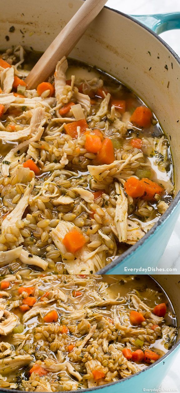 Hearty Chicken and Barley Soup