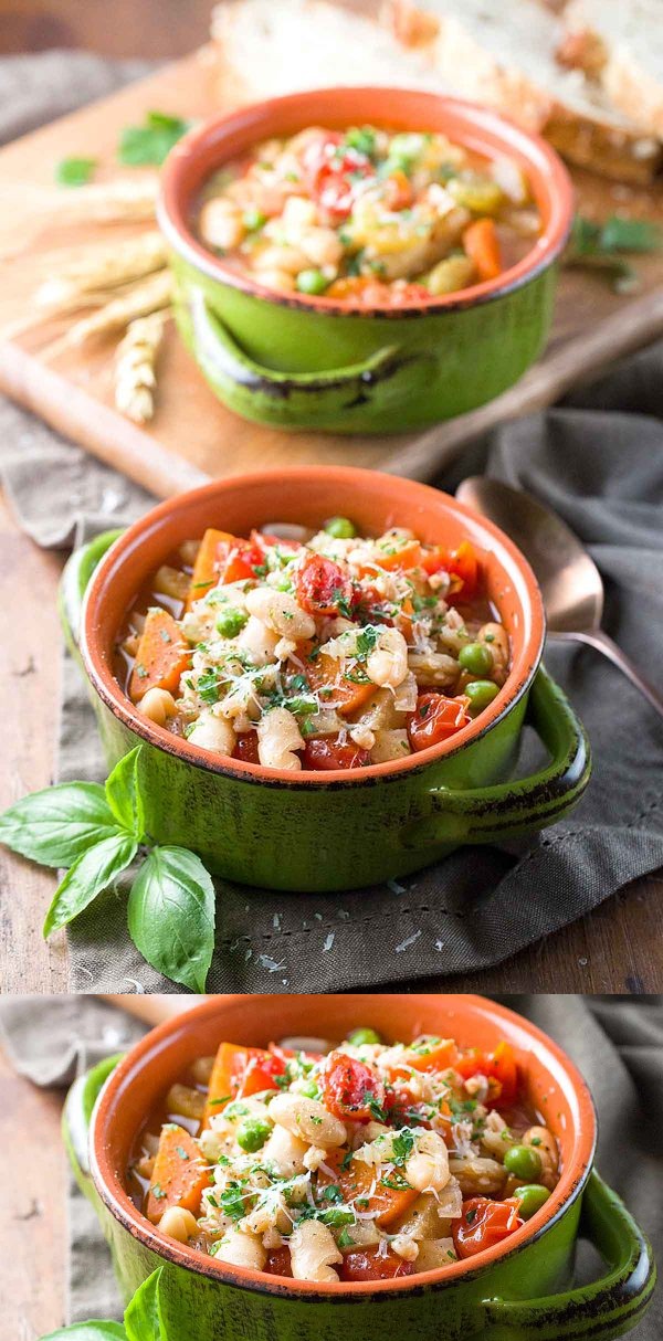 Hearty Garden Vegetable Farro Soup