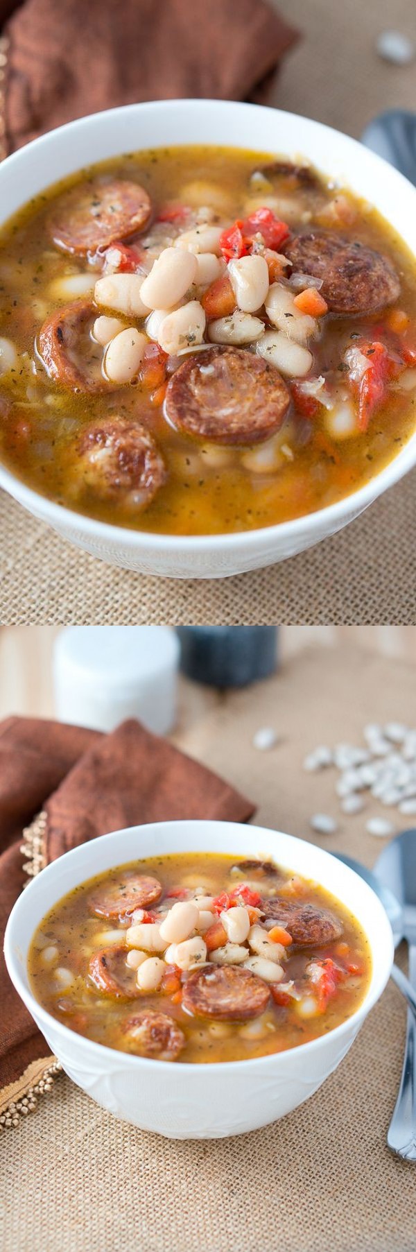 Hearty White Bean Soup with Sausage