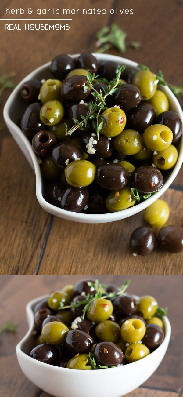 Herb & Garlic Marinated Olives