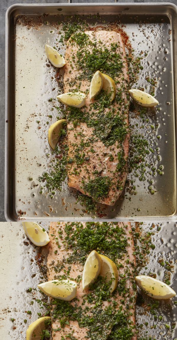 Herb Crusted Roasted Salmon