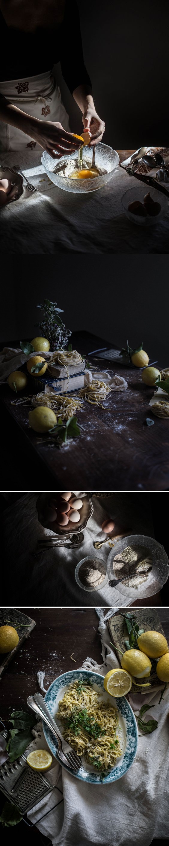 Herb Tagliolini with Lemon and Pecorino Sauce