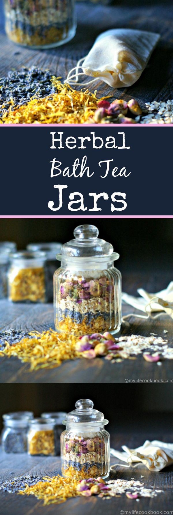 Herbal Bath Tea Jars