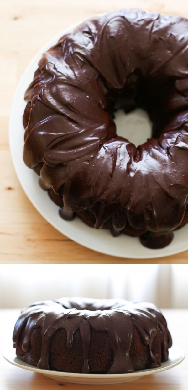 Hershey’s Perfect One Bowl Chocolate Cake (traditional and gluten free recipes