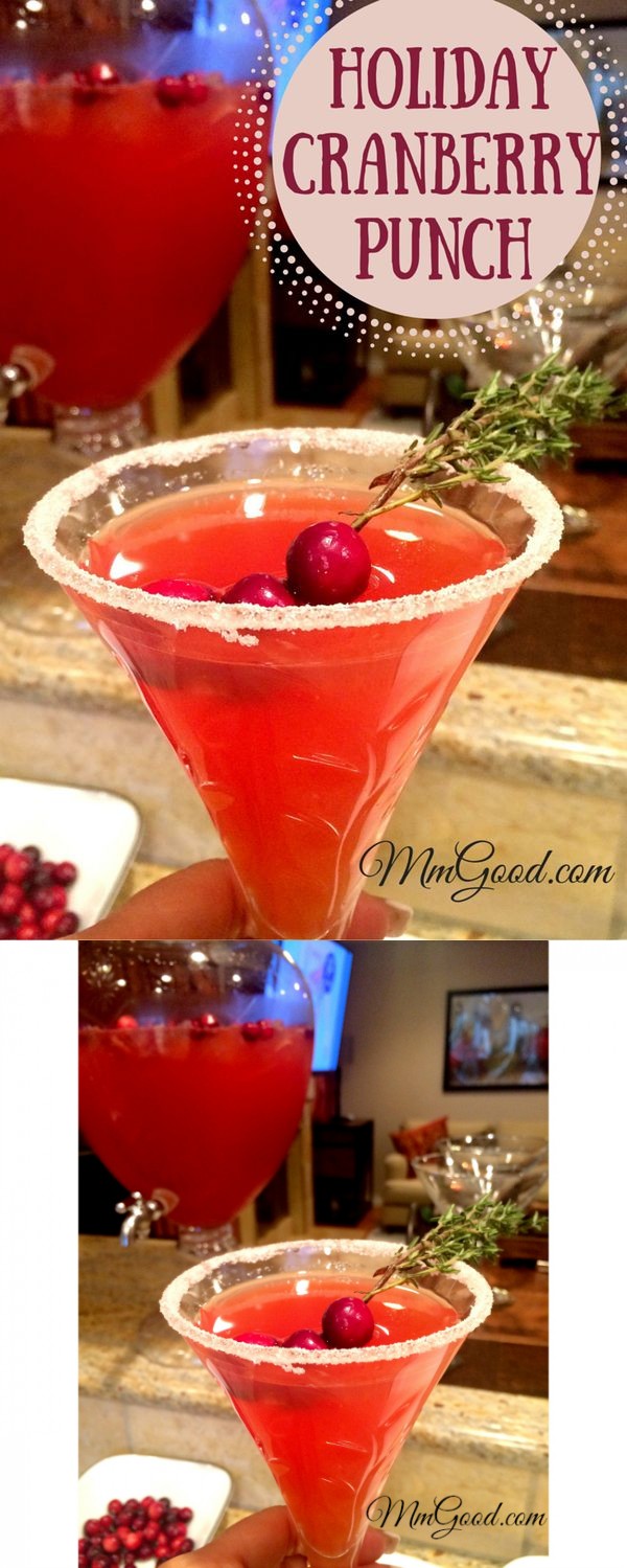Holiday Cranberry Punch…a Drink for Adults