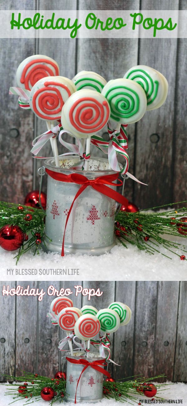 Holiday Oreo Pops