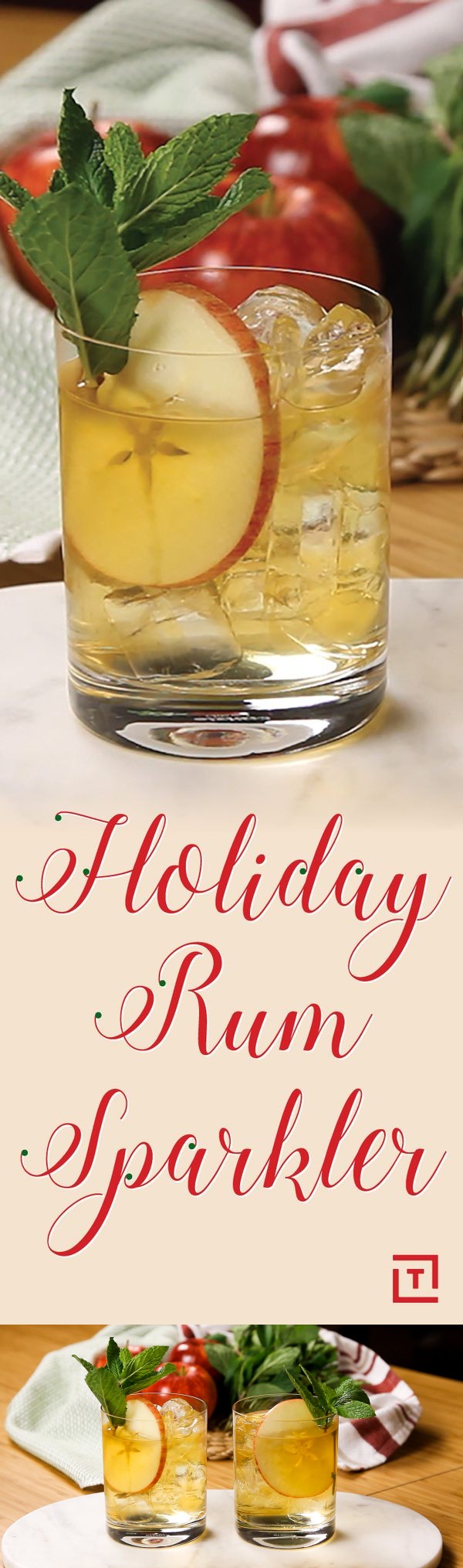 Holiday Rum Sparkler