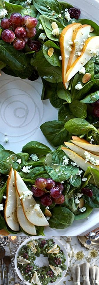 Holiday Salad Wreath