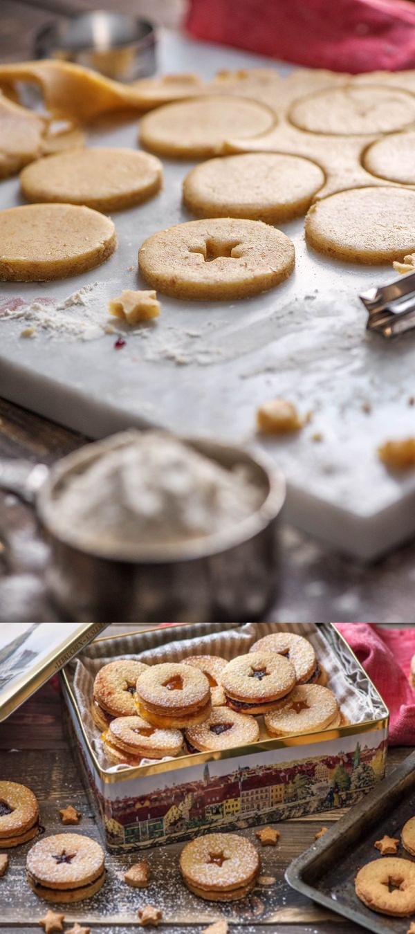 Holiday Star Cookies with Jam