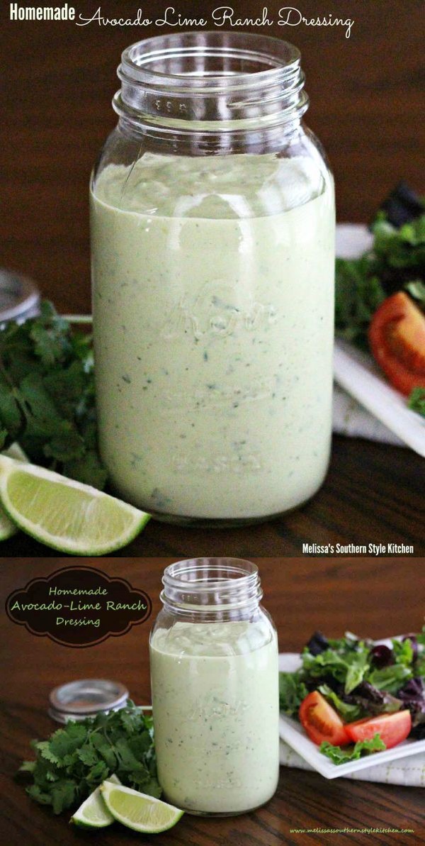 Homemade Avocado Lime Ranch Dressing