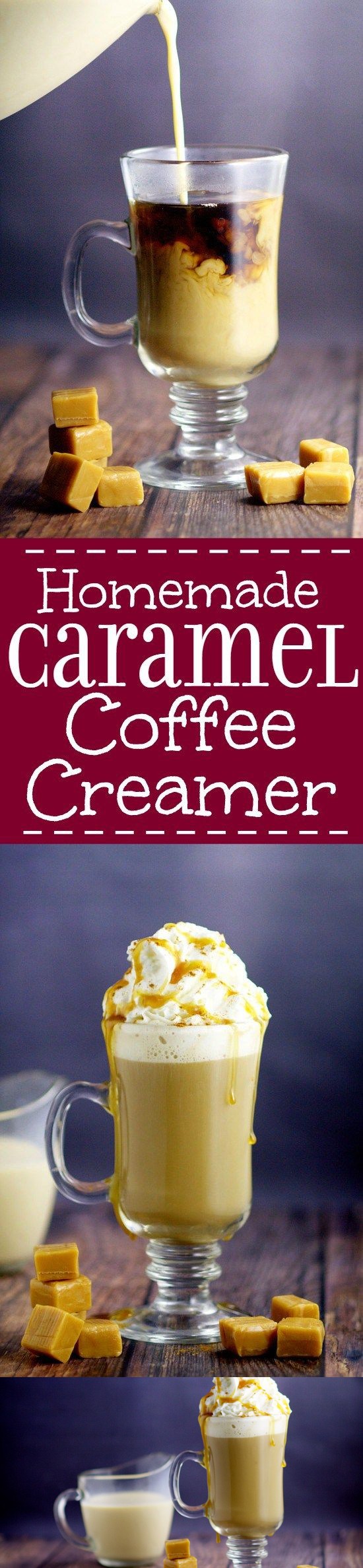 Homemade Caramel Coffee Creamer