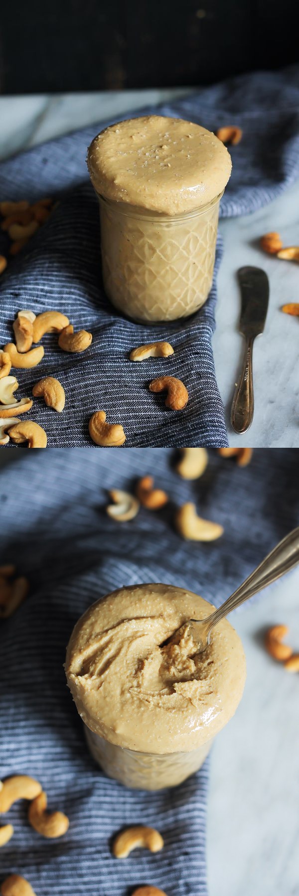 Homemade Cashew Butter with Vanilla Bean & Sea Salt