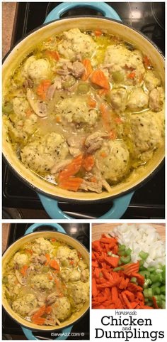 Homemade Chicken and Dumplings from Scratch