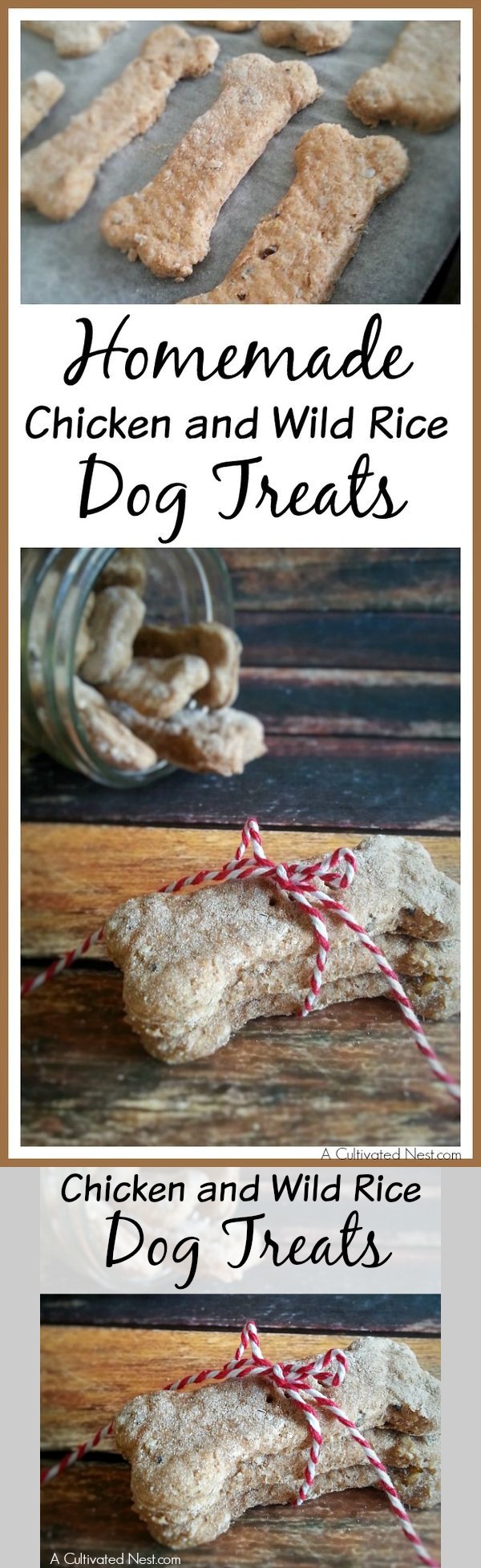 Homemade Chicken and Wild Rice Dog Treats