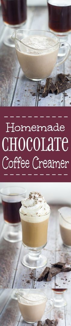 Homemade Chocolate Coffee Creamer