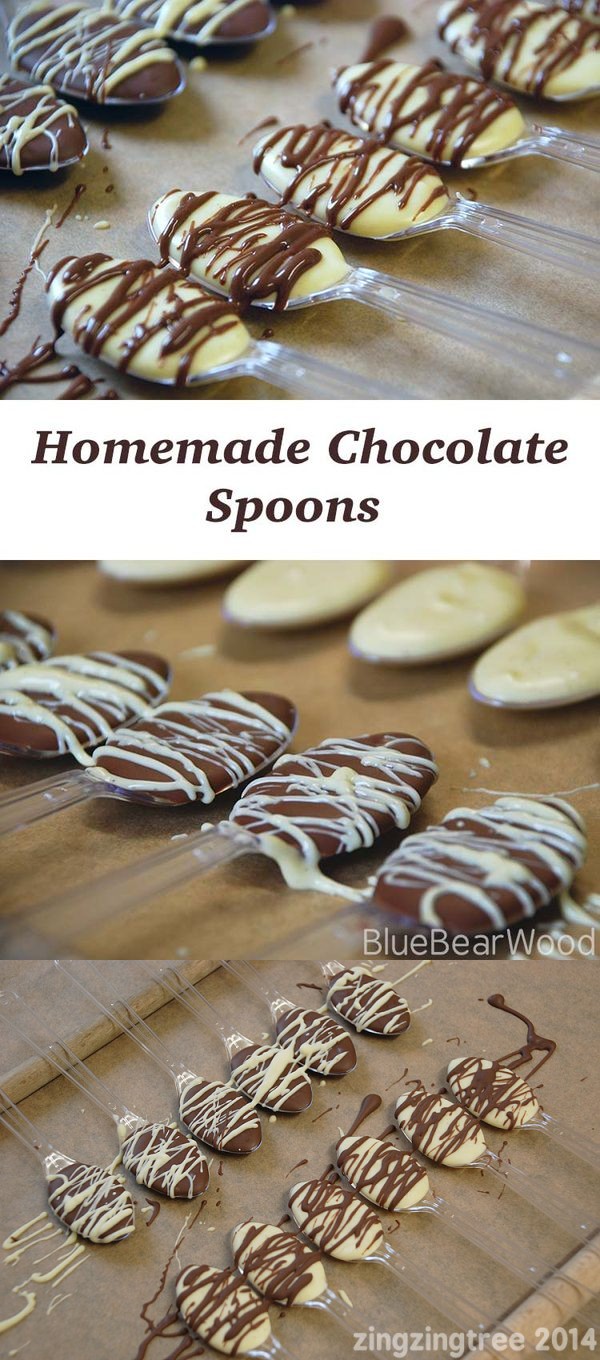 Homemade Chocolate Spoon Gifts